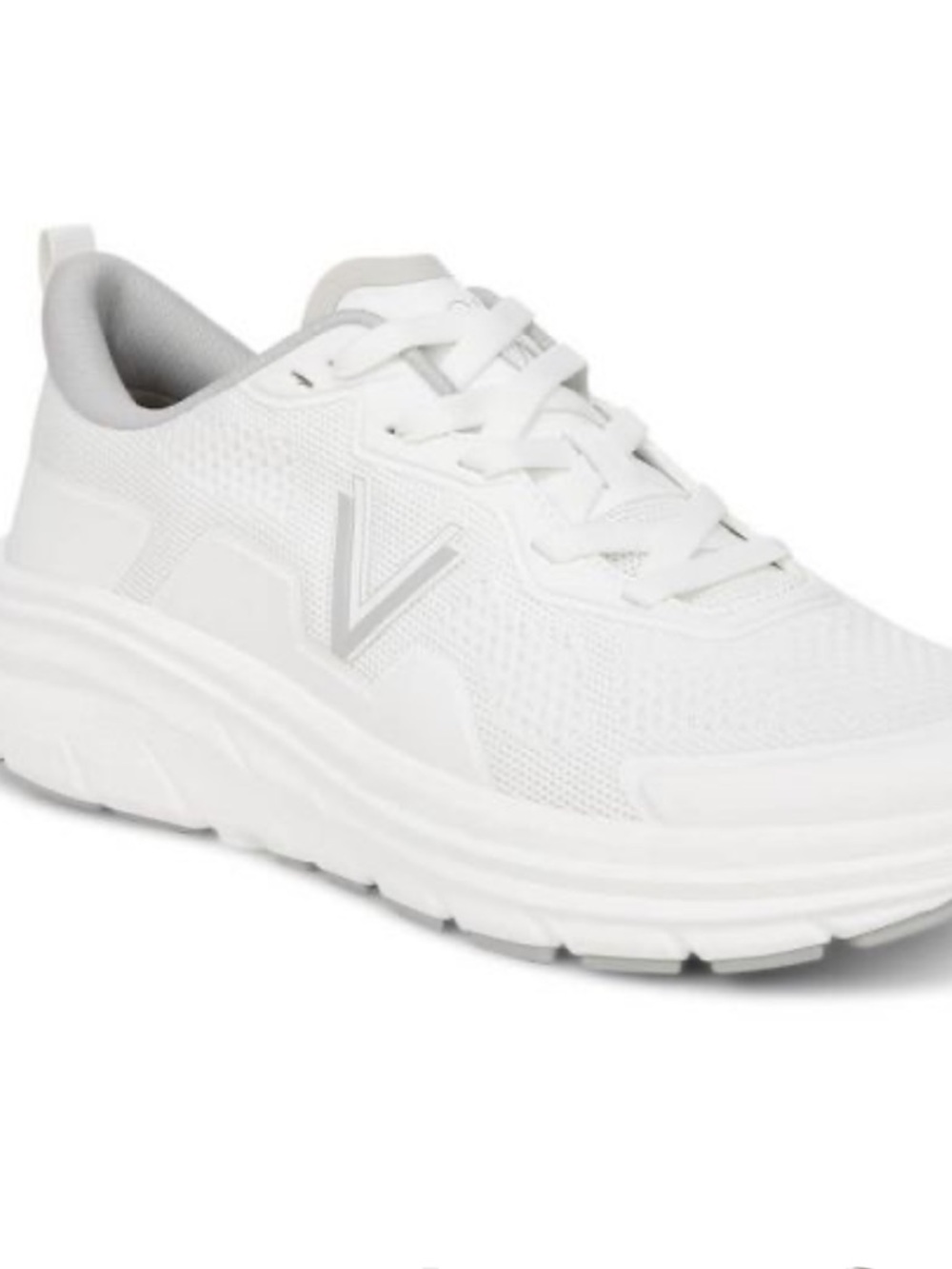 Vionic Men's Walk Max Lace-Up Sneakers - White with Gray Accents size 8 EUC